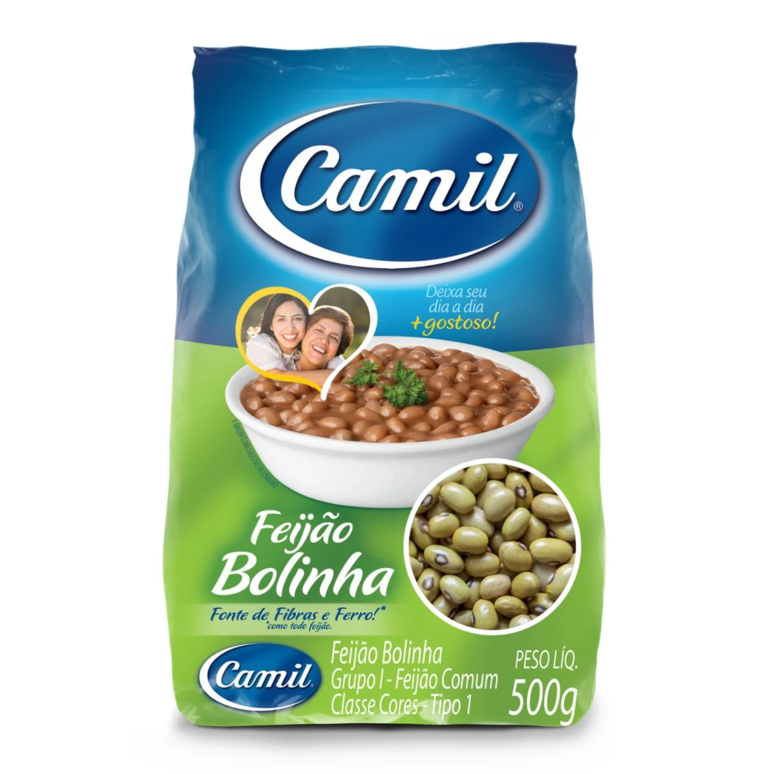 Feijão Bolinha Tipo 1 Camil - 500 g